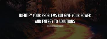 You are the Solution
